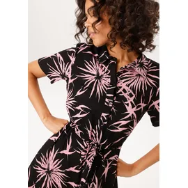 Aniston CASUAL Sommerkleid Schwarz/Rosa 46
