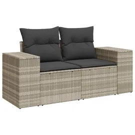 vidaXL Sofa Set 7-tlg. grau/dunkelgrau