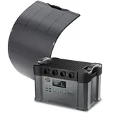 ALLPOWERS 2400W Solargenerator S2000 PRO mit 200W Solarpanel SF200, 1451Wh Akku MPPT Tragbarer Powerstation Mobiler Stromspeicher für Wohnmobil Camping Heimwerken Notstromaggregat RV Haus Notfall