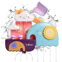 SYOSIN Badespielzeug Babyspaß in der Wanne: Kinder-Badespielzeug, Interaktive Badezeit mit drehenden Zahnrädern und buntem Design blau