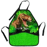 alles-meine.de GmbH Kinderschürze - Dinosaurier - Tyrannosaurus Rex - mitwachsend - größenverstellbar & mit 2 Taschen - universal Schürze/beschichtet & wasserdicht - für Ju..