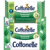 Cottonelle Feuchtes Toilettenpapier Wohltuende Sauberkeit 12 x 42 Tücher