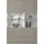 LEONARDO Highboard »Cube«, mit Sicherheitsglas und edlem MDF Holz, Höhe157 cm
