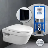 Villeroy & Boch Architectura Komplett-SET Wand-WC mit neeos Vorwandelement,, 5684HR01+16746BM#SET,