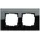 Gira Abdeckrahmen 2f. sw-glas Esprit Glas schwarz