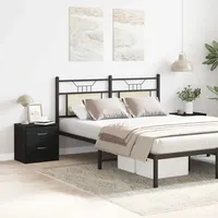VidaXL Nachttische 2Stk. Schwarz Eichen-Optik 40x30x40cm Holzwerkstoff