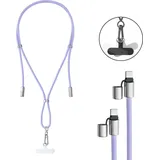 Intenso USB-C® Kabel USB 2.0 USB-C® Stecker, USB-C® Stecker 1.65 m Lila Handykette 7991003