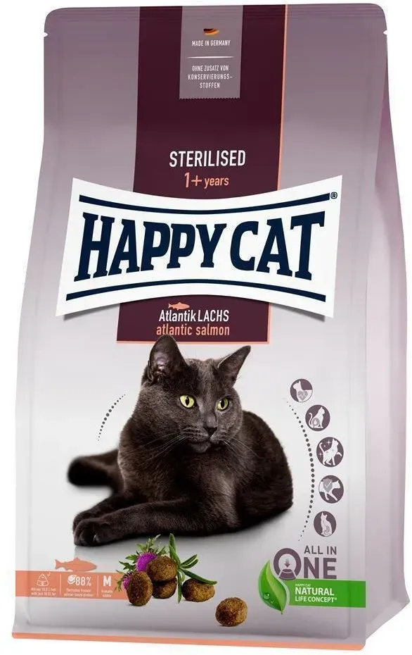 Happy Cat Trockenfutter Sterilised Adult Atlantik Lachs 4kg