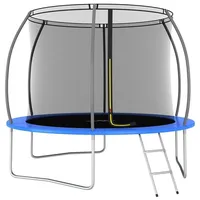 vidaXL Trampolin Set 305 cm inkl. Sicherheitsnetz blau