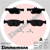 ZIMMERMANN Bremsbelagsatz, Scheibenbremse