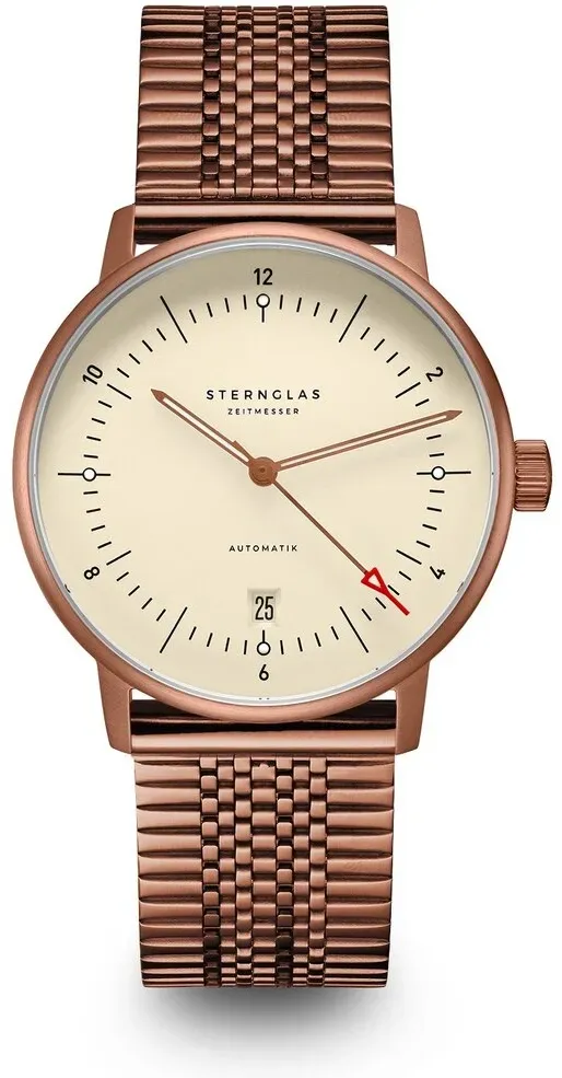 STERNGLAS - NAOS AUTOMATIK - Alabaster - SuperSlim 20 bronze / 38MM