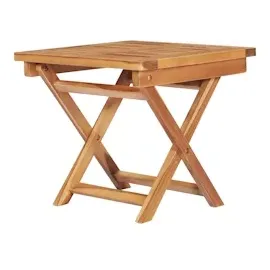 vidaXL Sonnenliegen 2 Stk. mit Tisch und Auflagen Massivholz Teak