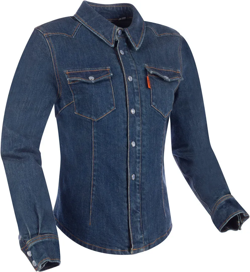 Segura Terence Damen Motorrad Textiljacke, blau, Größe 46