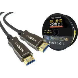 Maxtrack HDMI Anschlusskabel HDMI-A Stecker HDMI-A Stecker 20 m Schwarz
