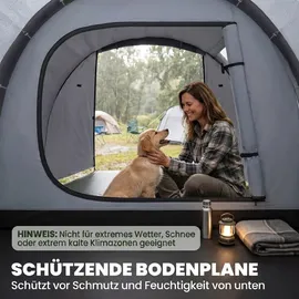 Outsunny Tunnelzelt 2-3 Personen Grau