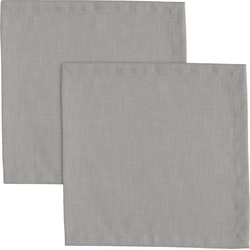Erwin Müller Stoffserviette Serviette "Madrid" 2er-Pack, (2 St), fleckabweisend Uni grau