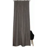 Schöner Wohnen SCHÖNER WOHNEN-Kollektion Vorhang CLAIRE Blickdichter Schlaufenschal (1 St), Schlaufe, Polyester, 130 x 250 cm in Anthrazit grau