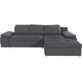 sit&more Ecksofa »Labene L-Form«, wahlweise mit Bettfunktion und Bettkasten, auch als XXL-Variante grau