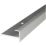 PROVISTON | Einfass- | Aluminium 37 x 10.3 x 1000 mm Silber Einschubprofil Abschlussleiste Bodenprofil