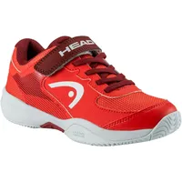 Head Sprint Velcro 3.0 Kids Tennisschuhe, Orange/Dunkelrot - 33 EU