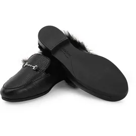 VITAFORM Hirschleder Sabot Damen Schwarz 39