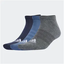 adidas Cushioned Low-Cut Socken 3er Pack Legend Ink / Preloved Ink / Dark Grey Heather 40-42