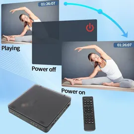 YUDO DVD-Player, HD-Multimedia-Schnittstelle, Av-ausgang, für alle Regionen mit Fernbedienung, für TV-Projektor-Anzeige