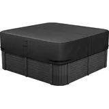 Vevor Abdeckung für Whirlpool schwarz 2030 x 2030 x 508 mm