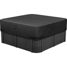 Vevor Abdeckung für Whirlpool schwarz 2030 x 2030 x 508 mm