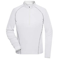 James & Nicholson Damen Langarm Sportshirt JN497, weiß/silber, Größe
