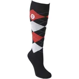 Covalliero Damen Brescia Reitstrümpfe, Gr.34-36 darkblue/Hibiscus-red