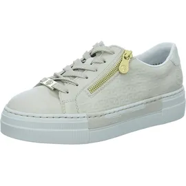 Rieker N4914 Damen Plateau-Sneaker Beige/Weiß 41
