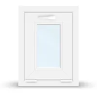 Kippfenster, Kunststoff, aluplast IDEAL 4000, Weiß, 450 x 600 mm, 2-fach Verglasung, individuell konfigurieren