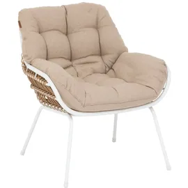 Hesperide Gartenmöbel-Duo PAOPAO 2 Plätze 0 x 0 x 0 cm Beige/Weiß