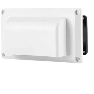 Leiser RV-Seitenlüfter 12 V Auspuffanlage für Wohnwagen und Schlepper mit einfacher Installation Funktionen (weiß)