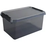 Helit Aufbewahrungsbox Comfort Line 30 x 20 x 14,5 cm 1-tlg. grau transparent