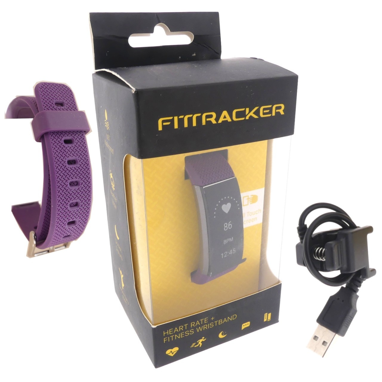 Fittracker Sportuhr Smartwatch Armband Pulsuhr Fitness Uhr Aktivitäts-Tracker...