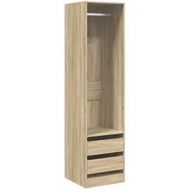 vidaXL Sonoma Eiche Garderobenschrank 50x50x200 cm braun
