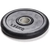 Hantelscheibe gummiert, 30 mm, 1,25 kg - Schwarz