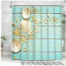 lerores Duschvorhang 200 x 200 cm Schale wasserabweisend