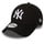 New Era 9Forty Stretched Kids Cap - NY Yankees schwarz