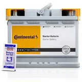 Continental Starterbatterie L3 80Ah 750A + 1x 10g Batterie-Pol-Fet [Hersteller-Nr. 2800012023280] für VW, Porsche, Lada, Jaguar, Mini, Opel, Kia, Chry