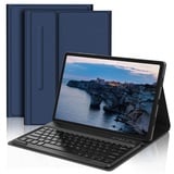 JADEMALL Galaxy Tab S9+ Tastatur Hülle - mit Stifthalter für Samsung Galaxy Tab S9+/S9 Plus/S8 Plus/S7 Fe/S7 Plus 12,4 Zoll, Wireless Bluetooth Tastatur QWERTZ Deutsch -DBE