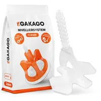 Gakago Fliesen Nivelliersystem 200 Gewindelaschen 3mm - Verlegehilfe für