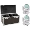 Set 2x LED TMH-X4 Moving-Head Wash Zoom ws + Case