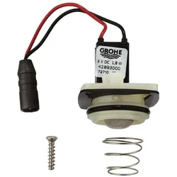 Grohe Magnetventil, für Tectron Urinal-Infrarot-Elektronik Aufputz, inklusive Schmutzfangsieb, Betriebsspannung 6V 42893000