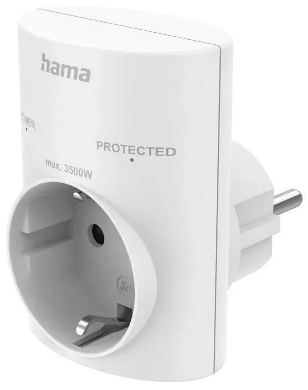 Preisvergleich Produktbild Hama Überspannungsschutzadapter weiß