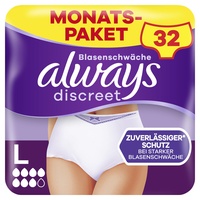 Always Discreet Plus Inkontinenzunterwäsche Frau 32 Stück(e)