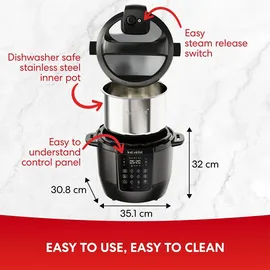 Instant Multikocher schwarz 5,7 l