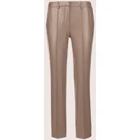 Madeleine Kunstlederhose mit Biesen Braun 18
